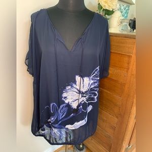 Lane Bryant Sheer Blouse 22/24W